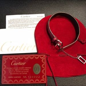 Cartier leather bracelet